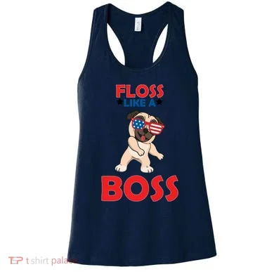 Floss Like A Boss Pug Dancing Women's Tank Top