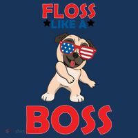 Floss Like A Boss Pug Dancing Hat thumb 2