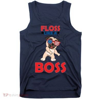 Floss Like A Boss Pug Dancing Tank Top