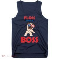 Floss Like A Boss Pug Dancing Tank Top thumb 0