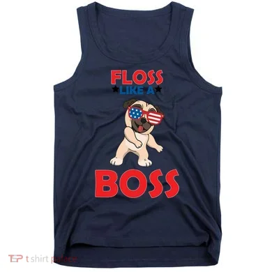 Floss Like A Boss Pug Dancing Tank Top