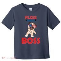 Floss Like A Boss Pug Dancing Toddler T-Shirt thumb 0