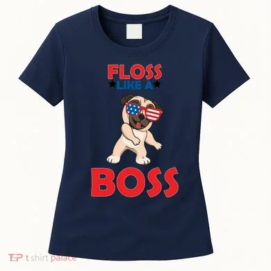 Floss Like A Boss Pug Dancing Women's T-Shirt