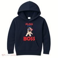 Floss Like A Boss Pug Dancing Kids Hoodie thumb 0