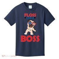Floss Like A Boss Pug Dancing Kids T-Shirt thumb 0