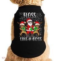 Floss like a Boss Santa Reindeer Doggie Tank thumb 0