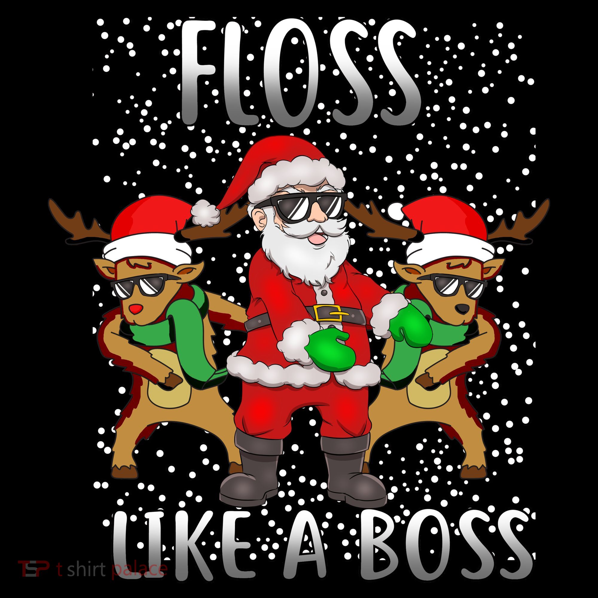 Floss like a Boss Santa Reindeer Coffee Mug