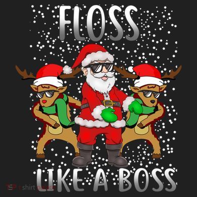 Floss like a Boss Santa Reindeer 15oz Campfire Ceramic Mug