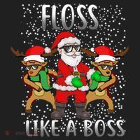 Floss like a Boss Santa Reindeer Tumbler thumb 3
