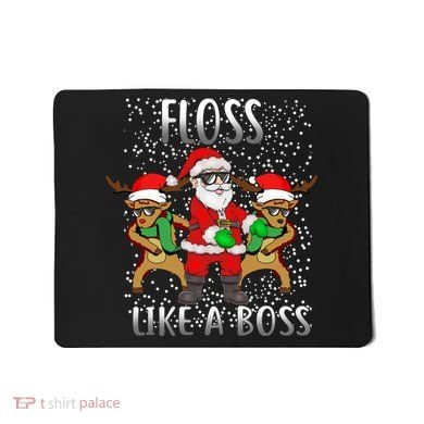 Floss like a Boss Santa Reindeer Mousepad