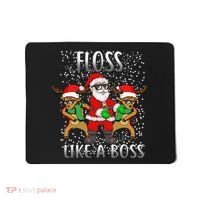 Floss like a Boss Santa Reindeer Mousepad thumb 0
