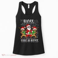 Floss like a Boss Santa Reindeer Women's Tank Top thumb 0