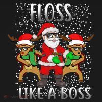 Floss like a Boss Santa Reindeer Tank Top thumb 6