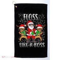 Floss like a Boss Santa Reindeer Golf Towel thumb 0
