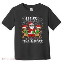 Floss like a Boss Santa Reindeer Toddler T-Shirt thumb 0
