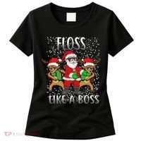 Floss like a Boss Santa Reindeer Women's T-Shirt thumb 0