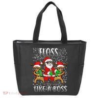 Floss like a Boss Santa Reindeer Tote Bag thumb 0