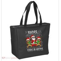 Floss like a Boss Santa Reindeer Tote Bag thumb 2