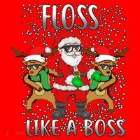 Floss like a Boss Santa Reindeer Santa Hat thumb 1