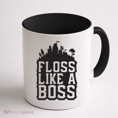 Floss Like A Boss Tower Funny Coffee Mug back
