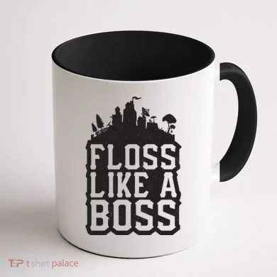 Floss Like A Boss Tower Funny Coffee Mug back