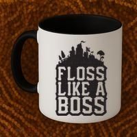 Floss Like A Boss Tower Funny Coffee Mug thumb 2