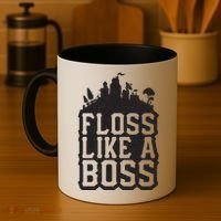 Floss Like A Boss Tower Funny Coffee Mug thumb 4