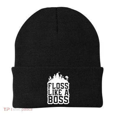 Floss Like A Boss Tower Funny Beanie