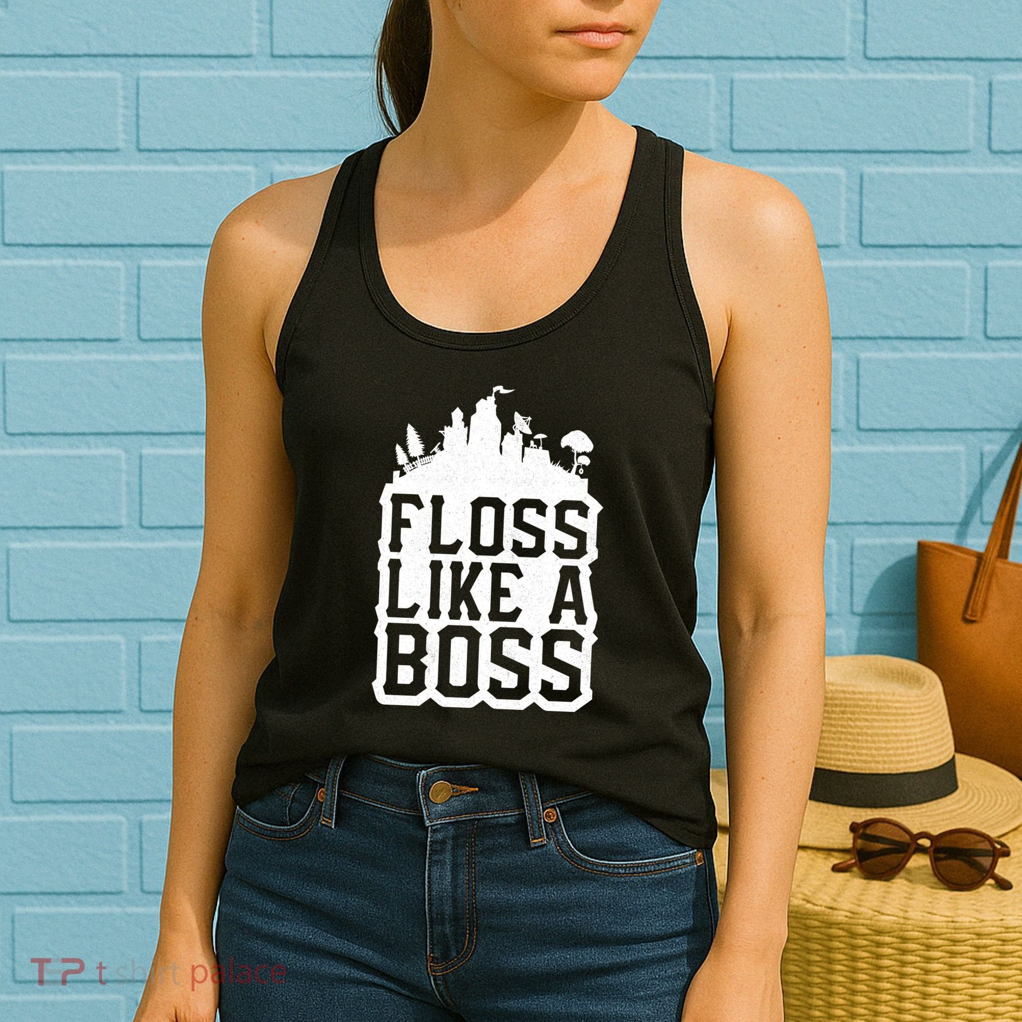 Floss Like A Boss Tower Funny Women's Tank Top