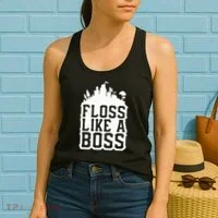 Floss Like A Boss Tower Funny Women's Tank Top thumb 2