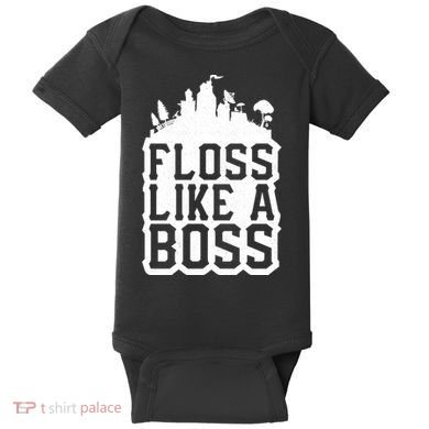 Floss Like A Boss Tower Funny Baby Bodysuit