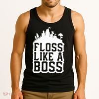Floss Like A Boss Tower Funny Tank Top thumb 3
