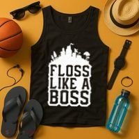 Floss Like A Boss Tower Funny Tank Top thumb 4