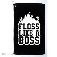 Floss Like A Boss Tower Funny Golf Towel thumb 0