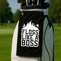 Floss Like A Boss Tower Funny Golf Towel thumb 2