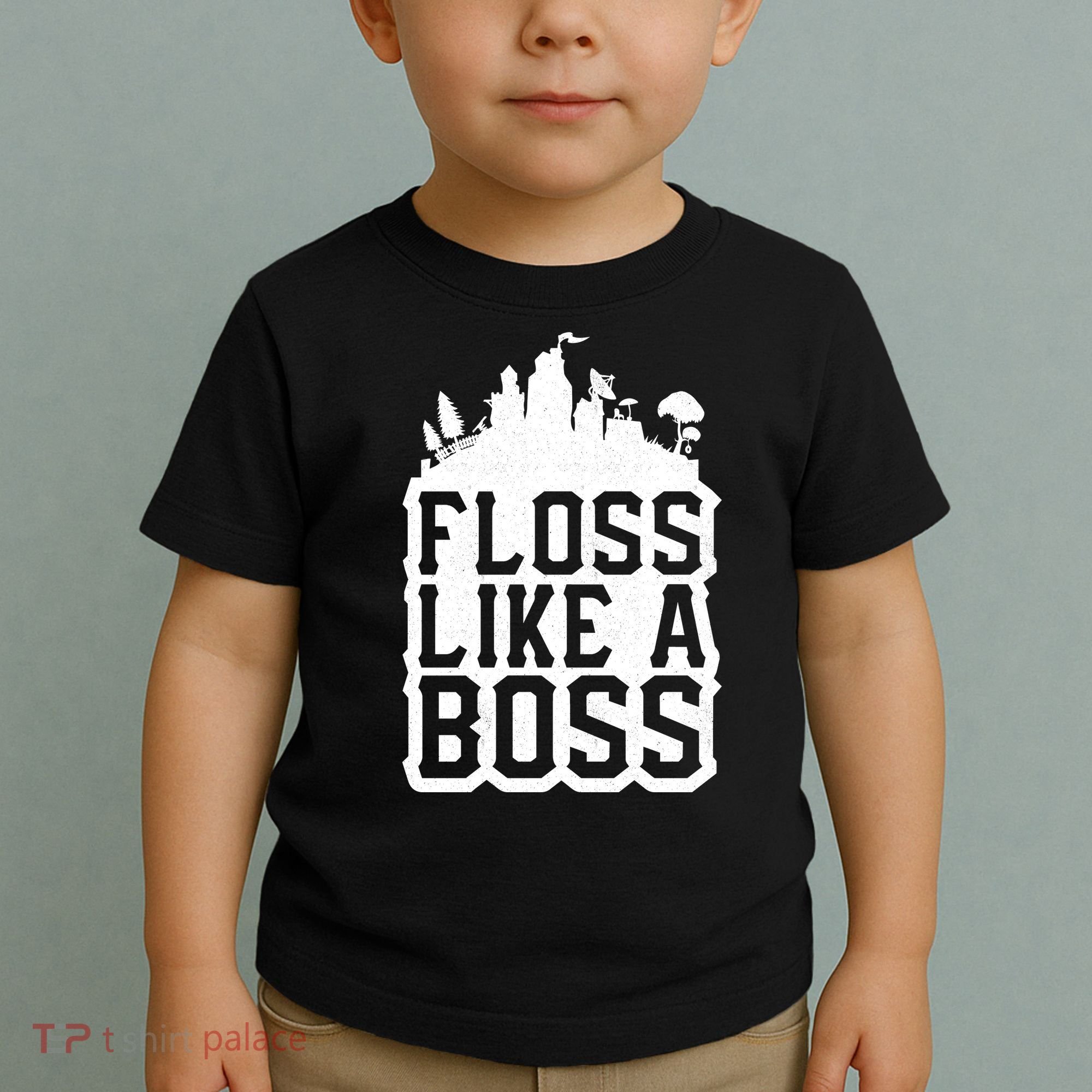 Floss Like A Boss Tower Funny Toddler T-Shirt