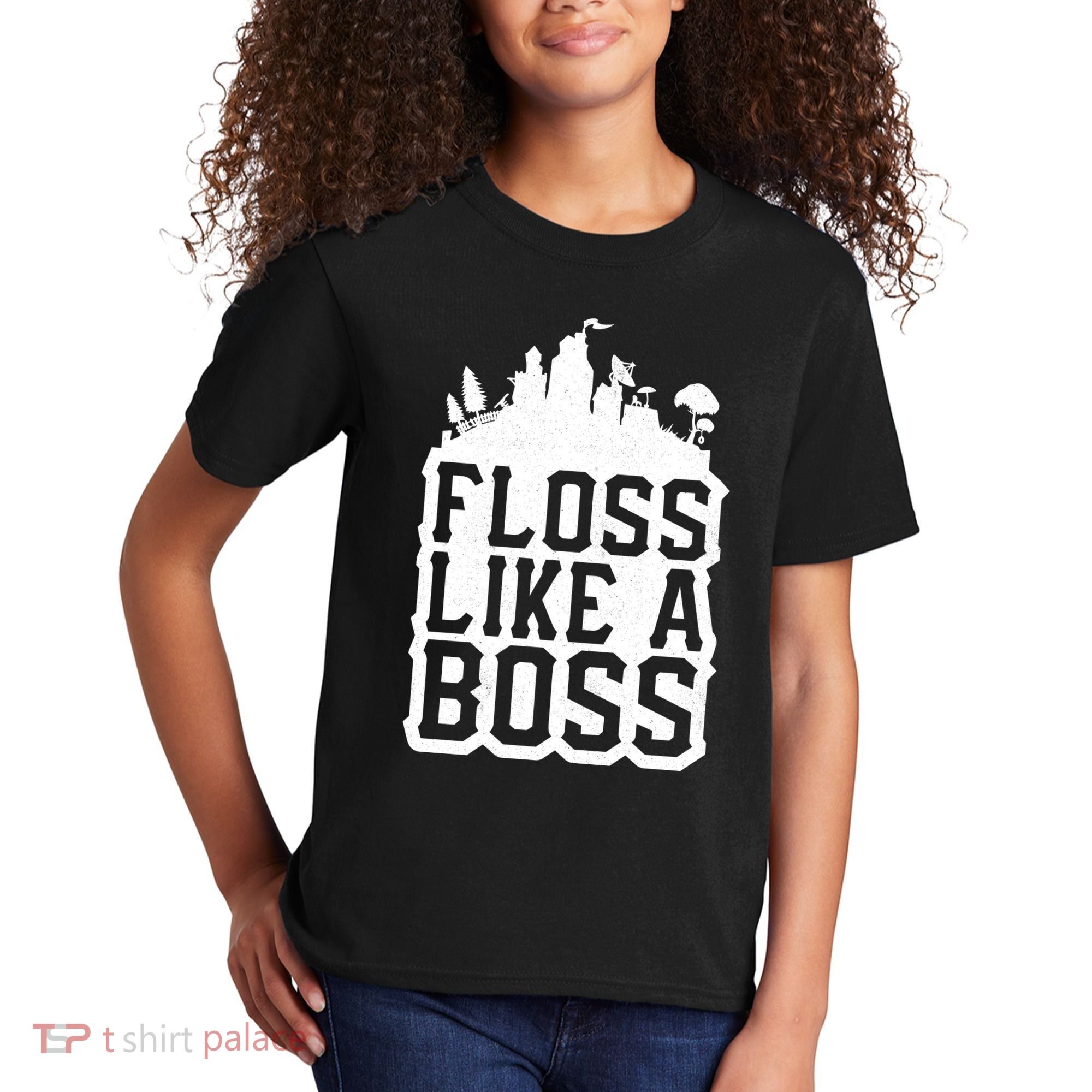 Floss Like A Boss Tower Funny Kids T-Shirt