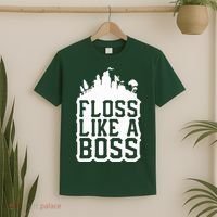 Floss Like A Boss Tower Funny T-Shirt thumb 2