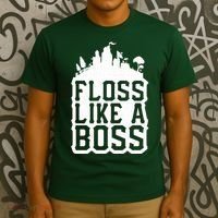 Floss Like A Boss Tower Funny T-Shirt thumb 3