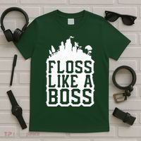 Floss Like A Boss Tower Funny T-Shirt thumb 5