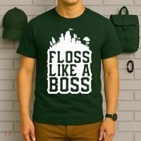 Floss Like A Boss Tower Funny T-Shirt thumb 6