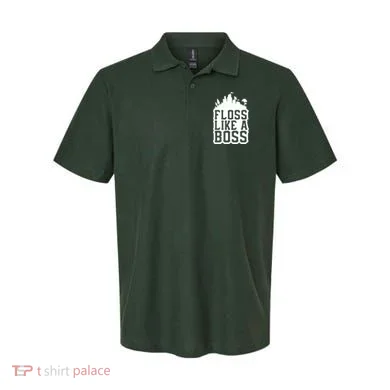 Floss Like A Boss Tower Funny Polo