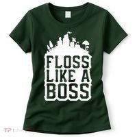 Floss Like A Boss Tower Funny Women's T-Shirt thumb 0