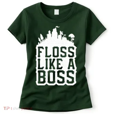 Floss Like A Boss Tower Funny Women's T-Shirt