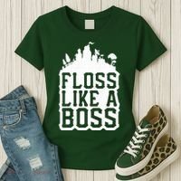 Floss Like A Boss Tower Funny Women's T-Shirt thumb 3