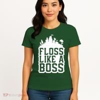 Floss Like A Boss Tower Funny Women's T-Shirt thumb 4