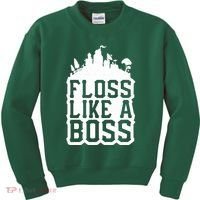 Floss Like A Boss Tower Funny Kids Sweatshirt thumb 0