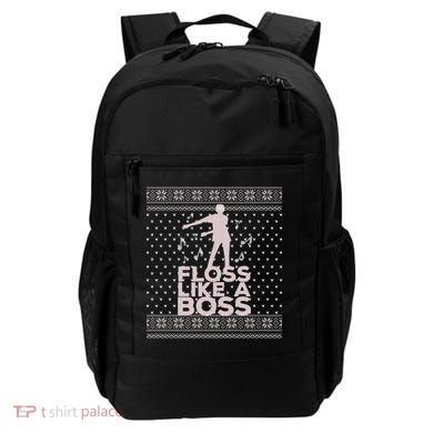 Floss Like A Boss Ugly Christmas Sweater Backpack