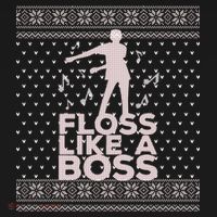Floss Like A Boss Ugly Christmas Sweater Bucket Hat thumb 4