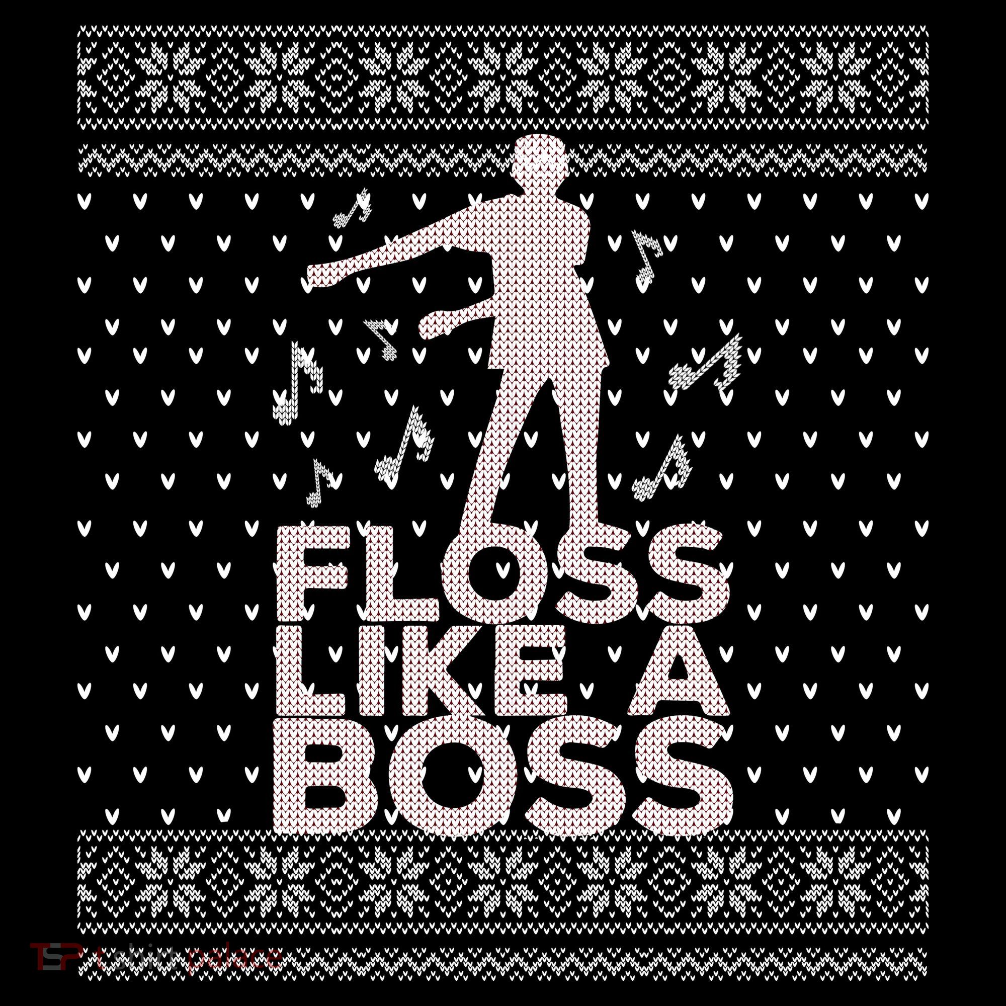 Floss Like A Boss Ugly Christmas Sweater Bucket Hat
